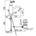 Смеситель для раковины Nobili Dubai DB00118/1GD