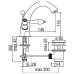 Смеситель для раковины Nobili Antica AT31118/6CR