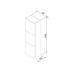 Шкаф-пенал для ванной Ravak Evolution 45 X000000780 белый