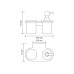 Дозатор для жидкого мыла со стаканом Wasserkraft Kammel K-8389