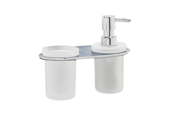 Дозатор для жидкого мыла со стаканом Wasserkraft Kammel K-8389