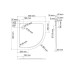 Душевой поддон Wasserkraft Berkel 48T01 90x90